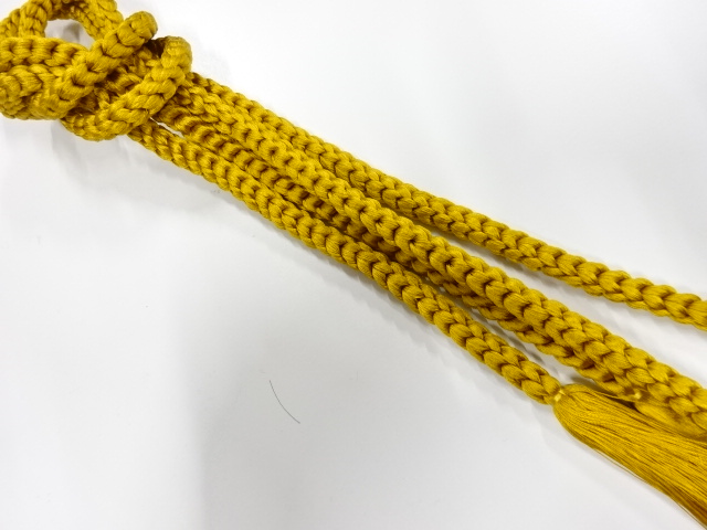 未使用品　正絹　手組帯締め